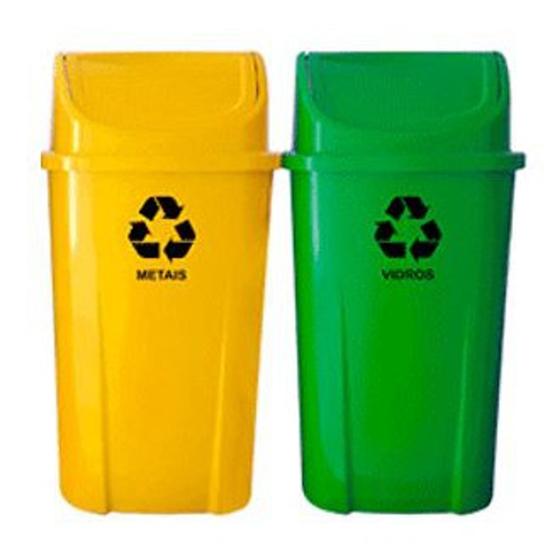 Imagem de Kit 2 Lixeiras 60L S/ Suporte