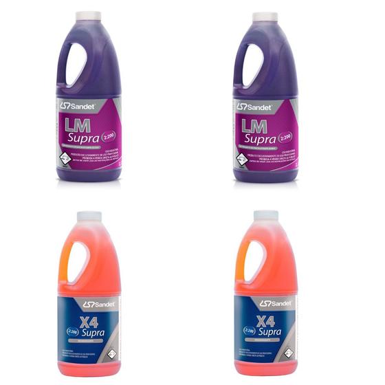 Imagem de KIT 2 Lm Supra + 2 Supra X4 Acabamento Profissional 2l Cada