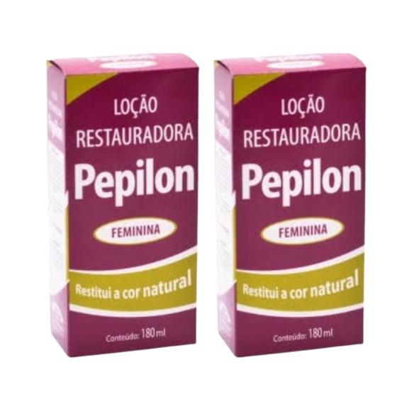 Imagem de Kit 2 Loção Capilar Restauradora Feminina 180Ml - Pepilon