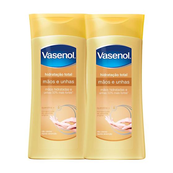 Imagem de Kit 2 Loção Hidratante Vasenol Mãos e Unhas com 200ml