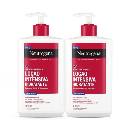 Imagem de Kit 2 Loção Intensiva Hidratante Neutrogena Norwegian com Fragrância 400ml