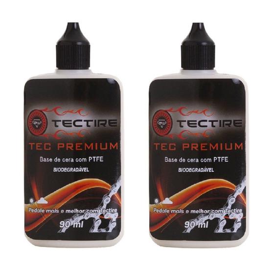 Imagem de Kit 2 lubrificante corrente bike cera Tectire Premium 90 ml