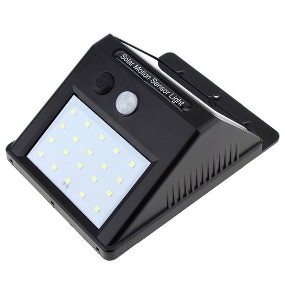 Imagem de Kit 2 Luminária Solar de parede com sensor movimento 30 leds