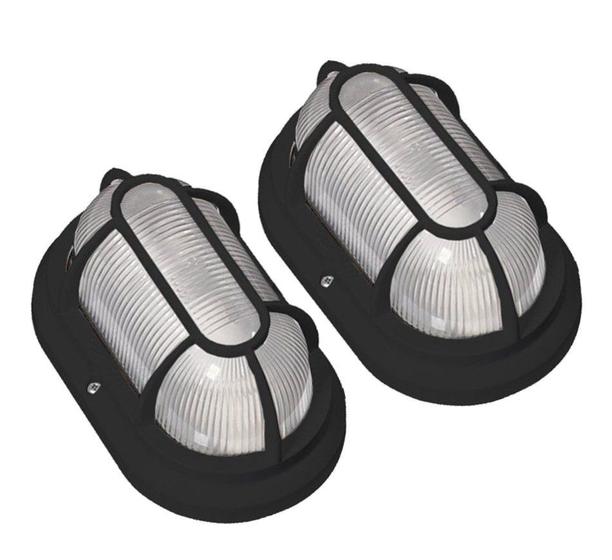 Kit 2 Luminárias Led Arandela Spot Parede Teto Área Externa Blindada