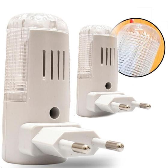 Imagem de Kit 2 Luz Noturna Led Bivolt 127-220v Universal Tomada Lâmpada Portátil Quarto Cozinha Iluminação Manual Idosos Criança