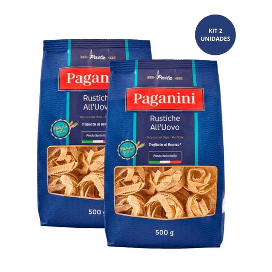 Imagem de Kit 2 Macarrão Rustiche com Ovo Medaglia d'Oro Paganini 500g
