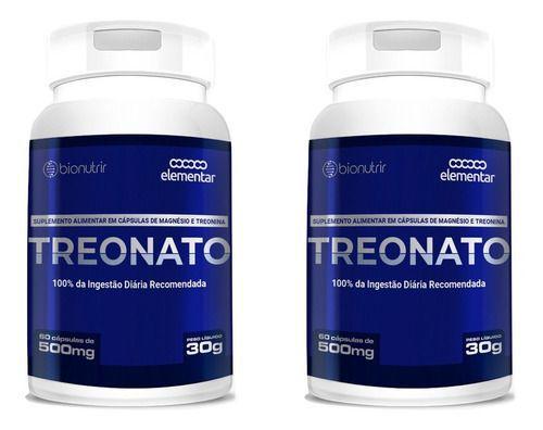 Kit 2 Magnésio L Treonato 500mg - 120 Cápsulas Puro - Original Magnesio L Treonato Menor preço em Kit 2 Magnésio L Treonato 500mg - 120 Cápsulas Puro - Original Magnesio L Treonato