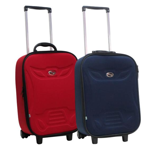 Imagem de Kit 2 malas de viagem média forrada semi-rígida grotaferrata