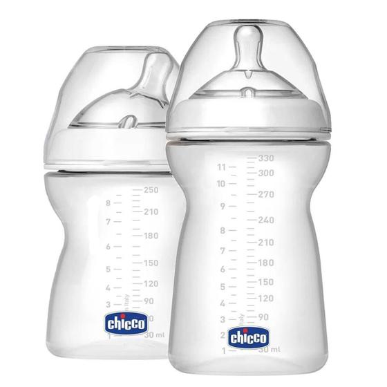 Imagem de Kit 2 Mamadeira Chicco Step Up 250/330Ml Transparente Neutra