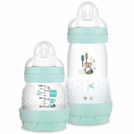 Imagem de Kit 2 Mamadeiras - Anticólica - Easy Start - 130-260ml - Azul - MAM