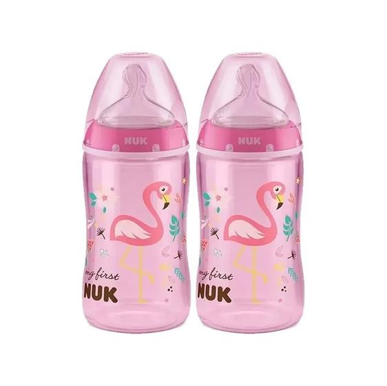 Imagem de Kit 2 Mamadeiras My First 300ml +6m Girls Nuk