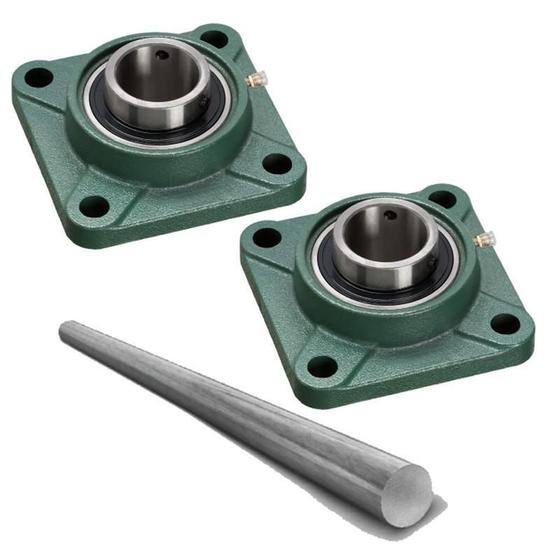 SUPPORTO IN GHISA A FLANGIA QUADRA AUTOALLINEANTE UCF 207 CON Cuscinetto Mm 35