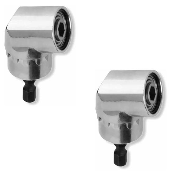 Imagem de Kit 2 Mandril Angular 1/4 Para Parafusadeiras Charbs