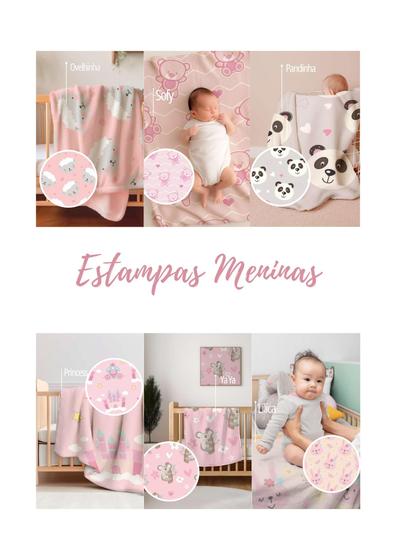 Imagem de Kit 2 Mantas Bebe MicroFibra Confort 90x110cm  - 100% poliéster