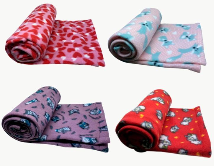 Imagem de Kit 2 Mantas Soft- Estampas Aleatória menina