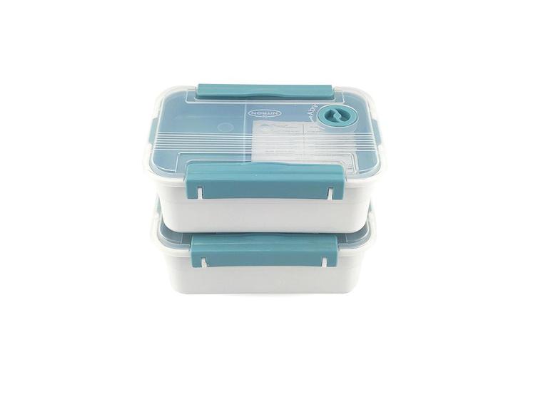 Kit 2 Marmitas Nitron Bom Apetite 800ML Bandeja C/ Divisórias e Válvula BPA Free Microondas Menor preço em Kit 2 Marmitas Nitron Bom Apetite 800ML Bandeja C/ Divisórias e Válvula BPA Free Microondas
