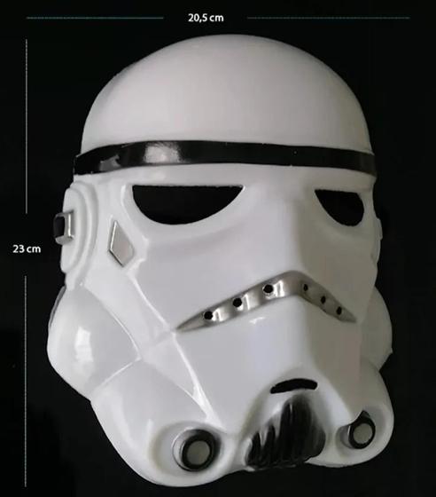Imagem de Kit 2 Máscara Stormtrooper Cosplay Fantasia Star Wars Ajustável