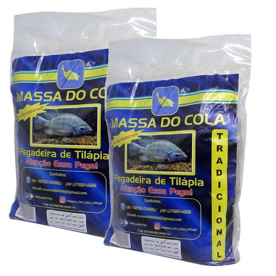 Kit 2 Massa para pesca Do Cola para tilapia 500 gramas cada Massa do Cola Isca Artificial Kit 2 Massa para pesca Do Cola para tilapia 500 gramas cada Massa do Cola Isca Artificial