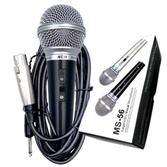 Imagem de Kit 2 Microfone Profissional Com fio 3M Dinâmico MS-56
