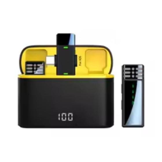 Imagem de Kit 2 Microfones Lapela S/fio Para Celular Lavalier (tipo C)