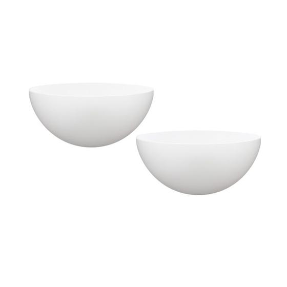 Imagem de Kit 2 Mini Bowl Branco 240Ml Plástico Premium