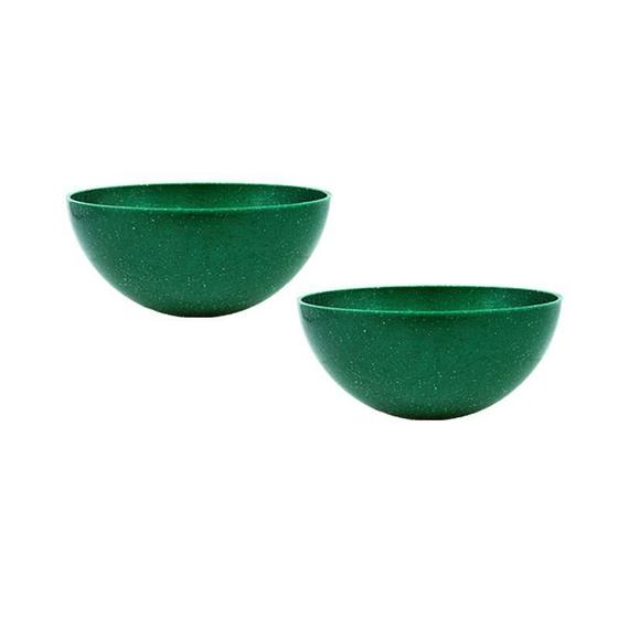 Imagem de Kit 2 Mini Bowl Fibra Madeira Green Colors Verde 240Ml