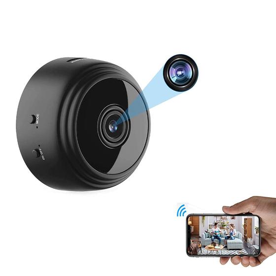 Imagem de kit 2 Mini Câmera Espiã Visão A9 Noturna Com Gravador De Voz Wifi