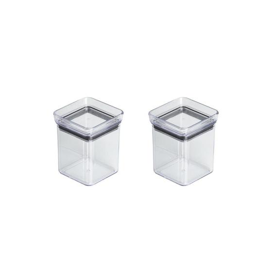 Imagem de Kit 2 Mini Pote Hermetic Tempero Lumini Quadrado 180 ML 1978 Paramount