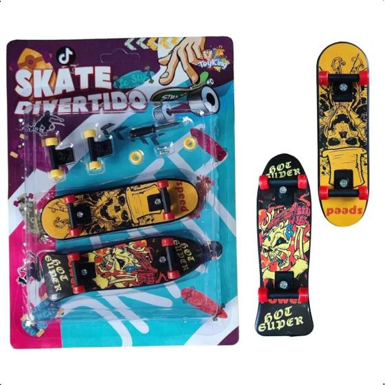 Imagem de Kit 2 Mini skate de Dedo + Acessórios TK-AB6218 Toys king