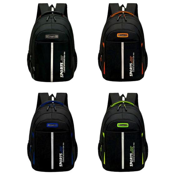 Imagem de Kit 2 Mochila Escolar Masculina Reforçada Sports Trabalho BL-1180