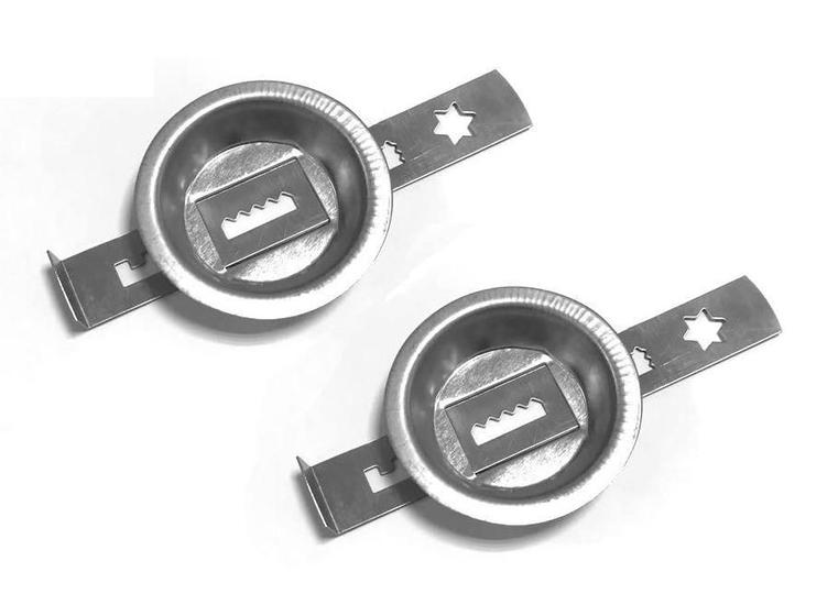 Imagem de Kit 2 Modelador de biscoito Nº 5 para moedor de carne manual elétrico boca 5
