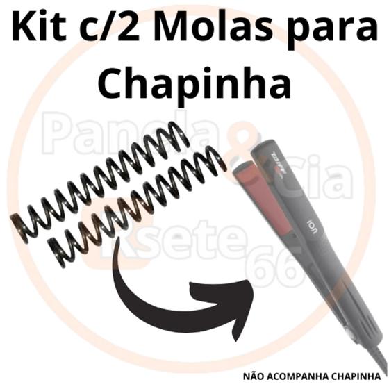 Imagem de Kit 2 molas para chapinha (prancha) Taiff