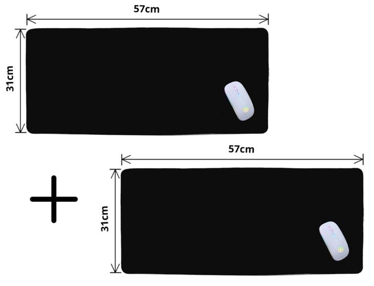 Imagem de Kit 2 Mouse Pad Gamer para PC e Note 570 X 310mm   Entrega imediata
