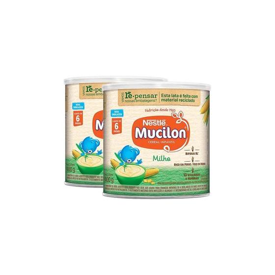 Imagem de Kit 2 Mucilon Milho Cereal Infantil  400g cada