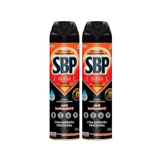 Imagem de Kit 2 Multi-inseticidas Insetos Rasteiros Ultra Sbp 360ml