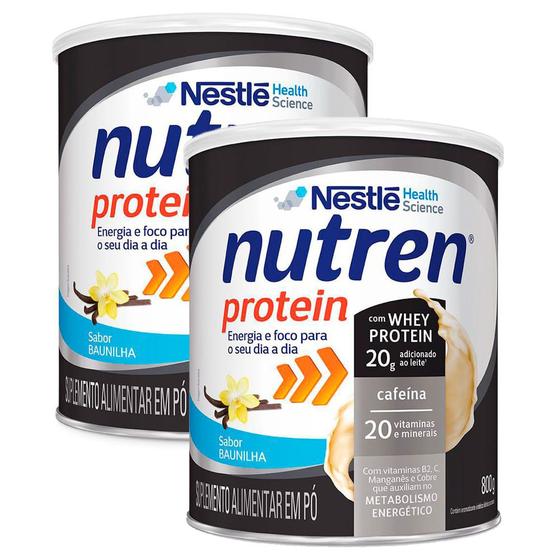 Imagem de Kit 2 Nutren Protein Baunilha 800g