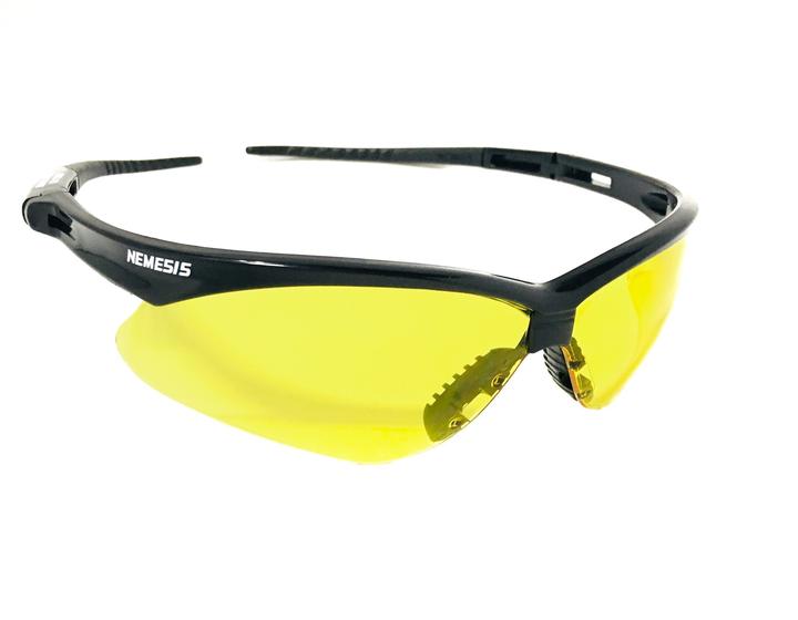 Imagem de Kit 2 óculos proteção nemesis preto lentes amarelas esportivo balístico paintball esportivo resistente a impacto ciclismo