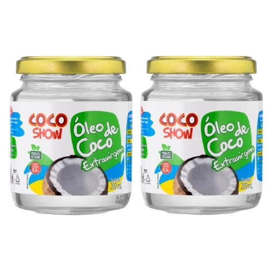 Imagem de Kit 2 Óleo de Coco Extravirgem Copra Coco Show 200ml