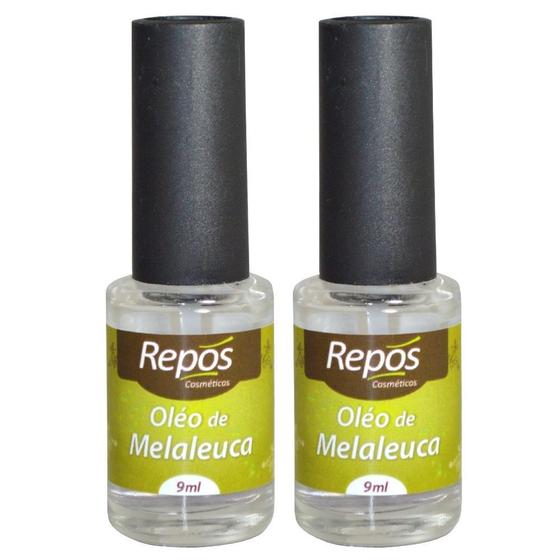 Imagem de Kit 2 Óleo de Melaleuca 9ml Repos Contra Fungos E Micoses