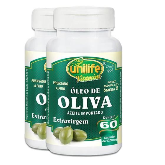 Imagem de Kit 2 Óleo de Oliva Extra Virgem 60 cápsulas Unilife