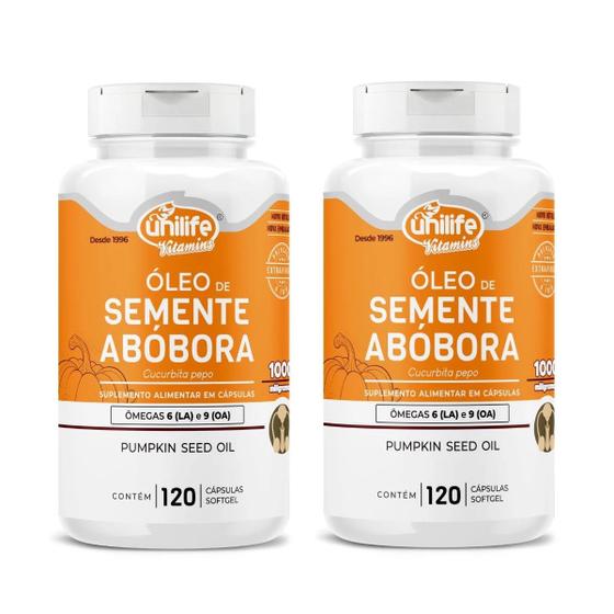 Imagem de Kit 2 Óleo De Semente de Abóbora - Unilife - 120 capsulas