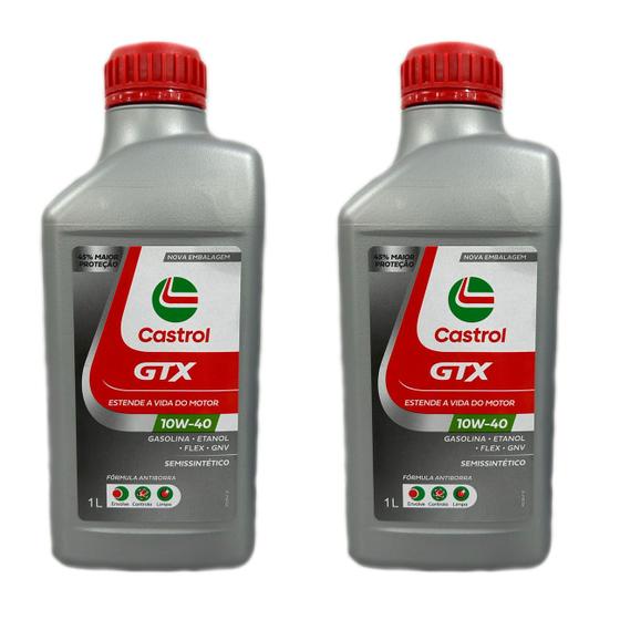 Imagem de Kit 2 Óleos Castrol Gtx Ultraclean 10w40 Semissintético