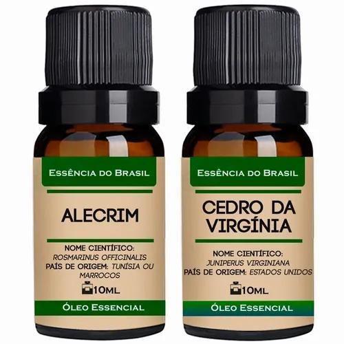 Imagem de Kit 2 Óleos Essenciais 10Ml - Alecrim + Cedro Da Virgínia