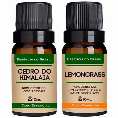 Imagem de Kit 2 Óleos Essenciais 10ml - Cedro Da Virgínia + Lemongrass