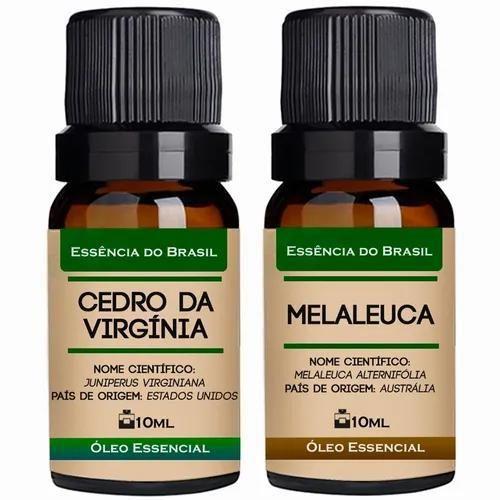 Imagem de Kit 2 Óleos Essenciais 10ml - Cedro Da Virgínia + Melaleuca