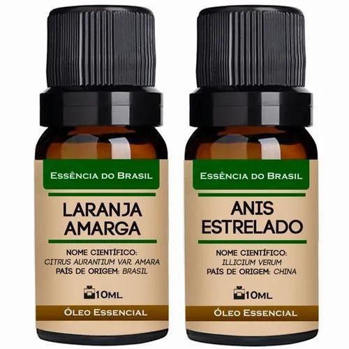 Imagem de Kit 2 Óleos Essenciais 10Ml Laranja Amarga + Anis Estrelado