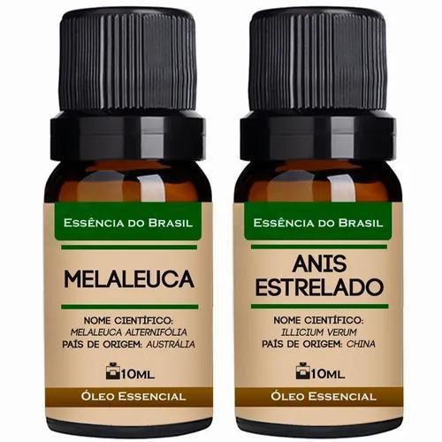 Imagem de Kit 2 Óleos Essenciais 10Ml - Melaleuca + Anis Estrelado