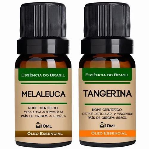 Imagem de Kit 2 Óleos Essenciais 10ml - Melaleuca + Tangerina