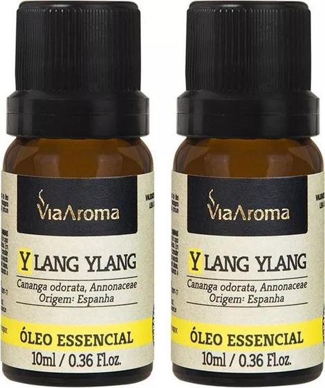 Imagem de Kit 2 óleos essenciais ylang ylang via aroma