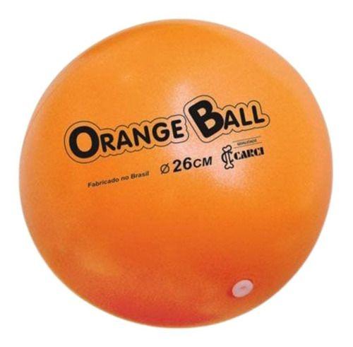Imagem de Kit 2 Orange Ball 26cm Carci Bola Exercícios Pilates Fisioterapia
